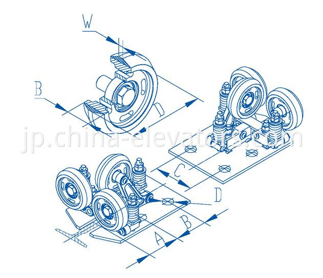 High Speed Roller Guide 6m/s